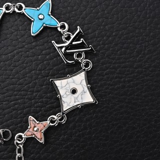 Louis Vuitton Monogram Sunrise Letter Charm Bracelet - Silver view 4