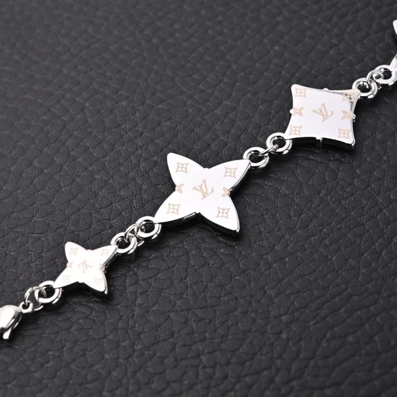 Louis Vuitton Monogram Sunrise Letter Charm Bracelet - Silver view