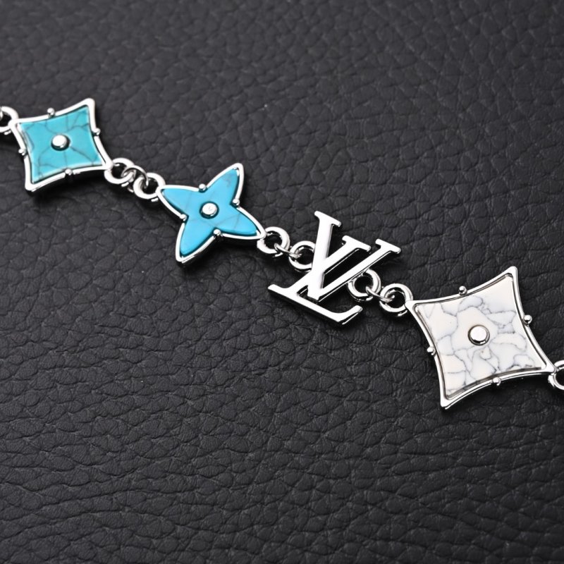 Louis Vuitton Monogram Sunrise Letter Charm Bracelet - Silver view