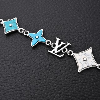 Louis Vuitton Monogram Sunrise Letter Charm Bracelet - Silver view 7