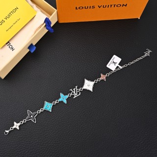 Louis Vuitton Monogram Sunrise Letter Charm Bracelet - Silver view 8