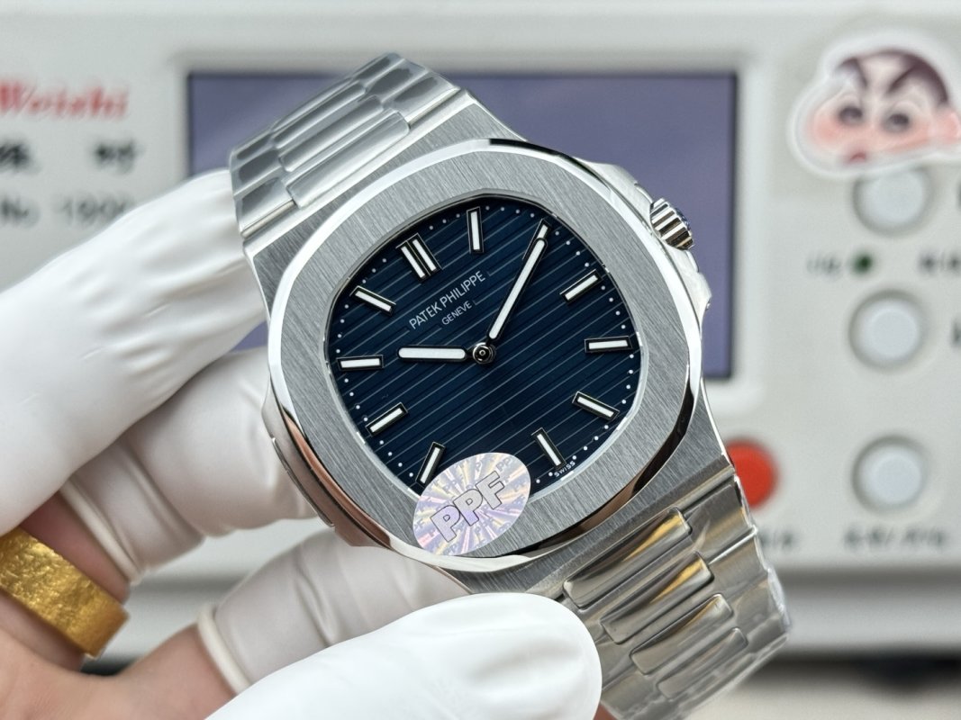 Patek Philippe Nautilus 5810 50th Anniversary Steel Blue Dial Replica Watch view