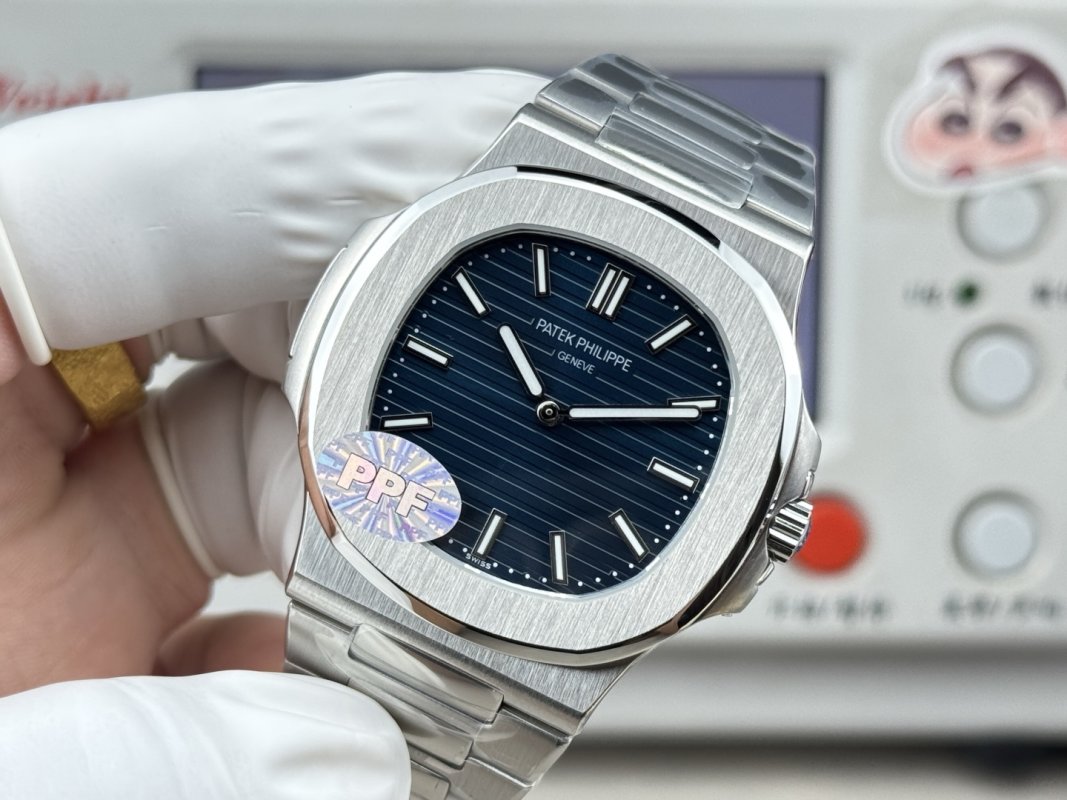 Patek Philippe Nautilus 5810 50th Anniversary Steel Blue Dial Replica Watch view