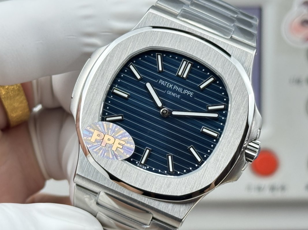 Patek Philippe Nautilus 5810 50th Anniversary Steel Blue Dial Replica Watch view
