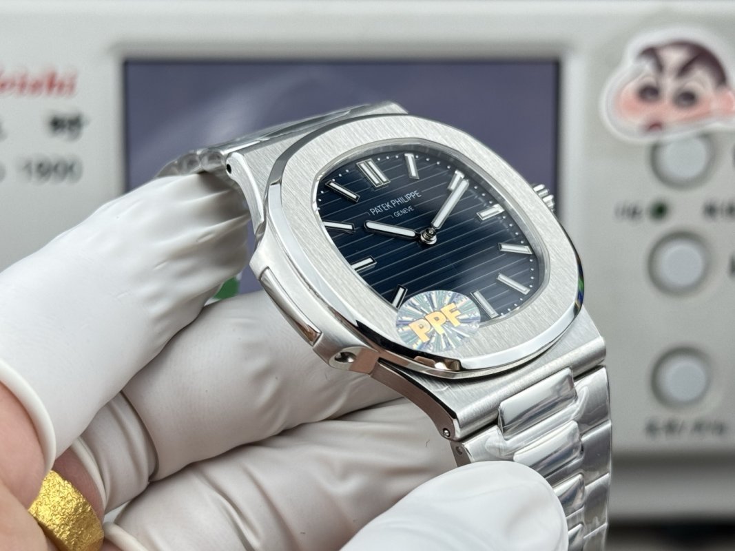 Patek Philippe Nautilus 5810 50th Anniversary Steel Blue Dial Replica Watch view