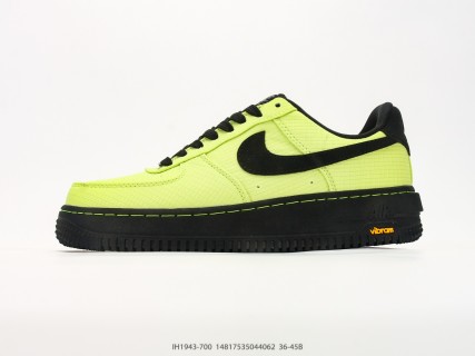 Nike Air Force 1 '07 Low Neon Yellow Black Casual Sneaker