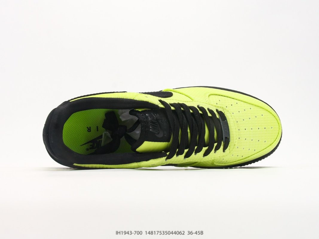 Nike Air Force 1 '07 Low Neon Yellow Black Casual Sneaker view