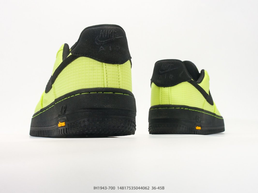 Nike Air Force 1 '07 Low Neon Yellow Black Casual Sneaker view