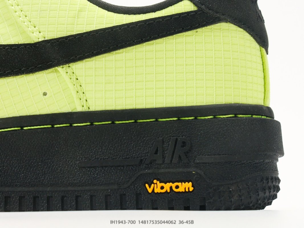 Nike Air Force 1 '07 Low Neon Yellow Black Casual Sneaker view
