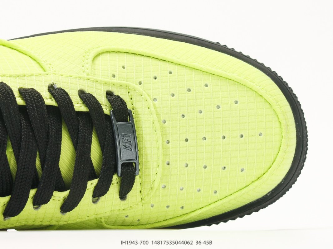Nike Air Force 1 '07 Low Neon Yellow Black Casual Sneaker view