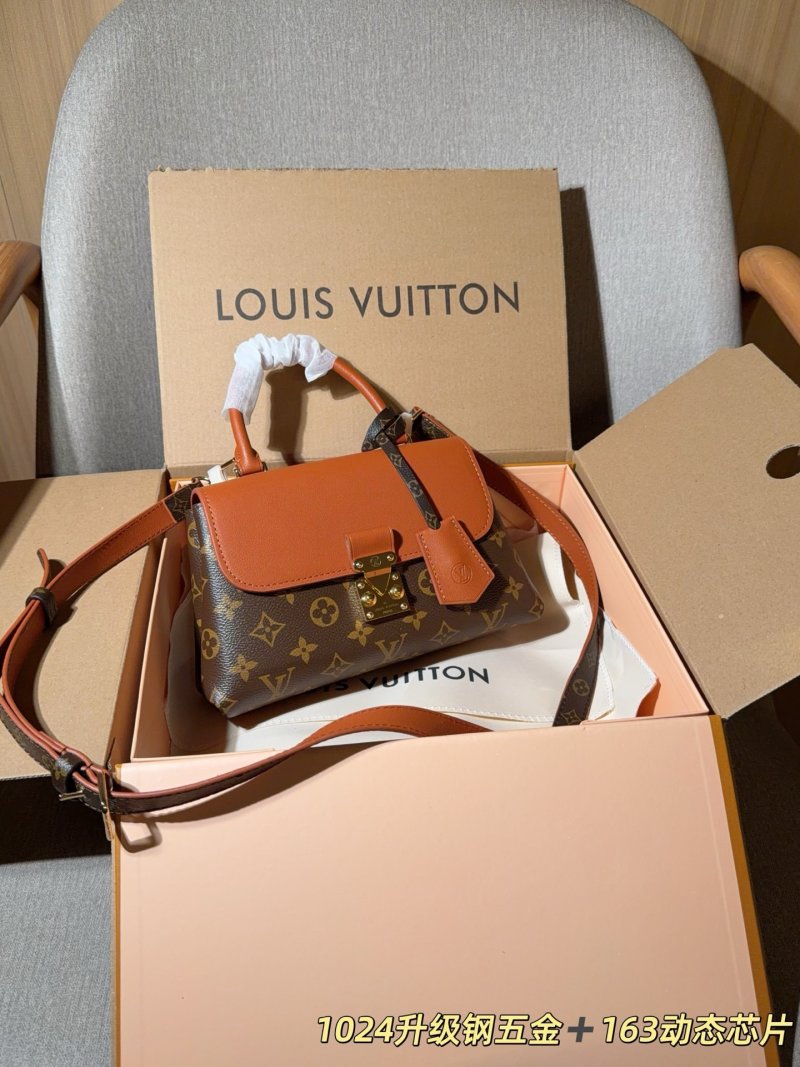 Louis Vuitton Madeleine BB Handbag - Monogram Canvas & Cognac Leather