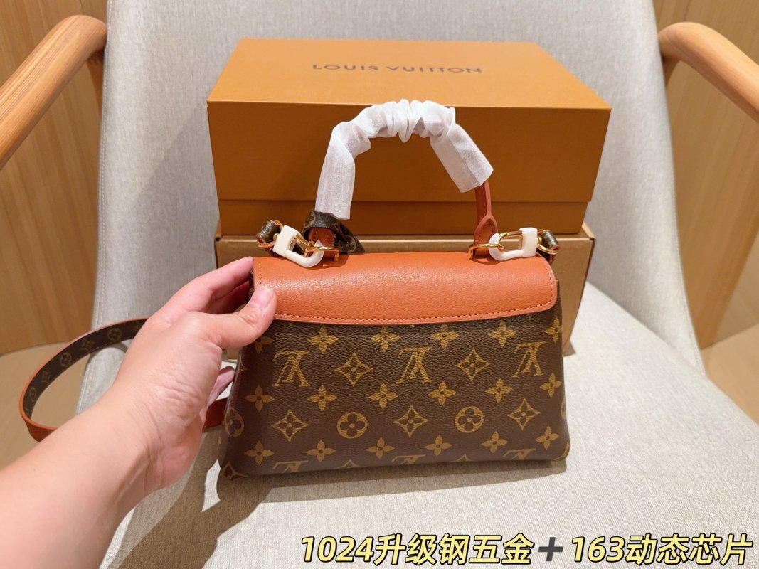 Louis Vuitton Madeleine BB Handbag - Monogram Canvas & Cognac Leather view