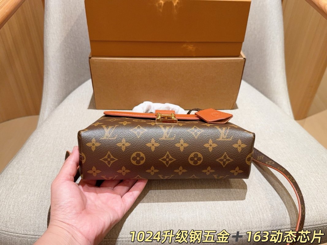 Louis Vuitton Madeleine BB Handbag - Monogram Canvas & Cognac Leather view