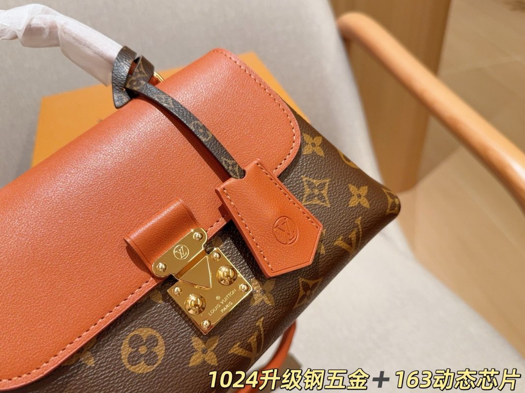 Louis Vuitton Madeleine BB Handbag - Monogram Canvas & Cognac Leather view