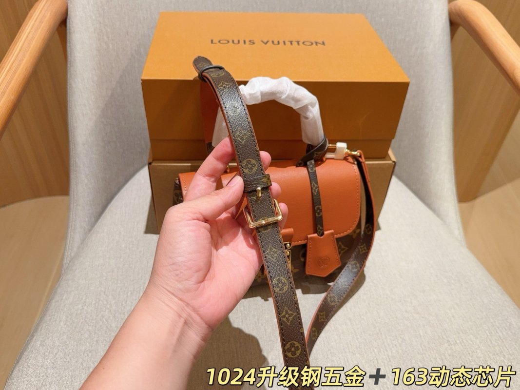 Louis Vuitton Madeleine BB Handbag - Monogram Canvas & Cognac Leather view