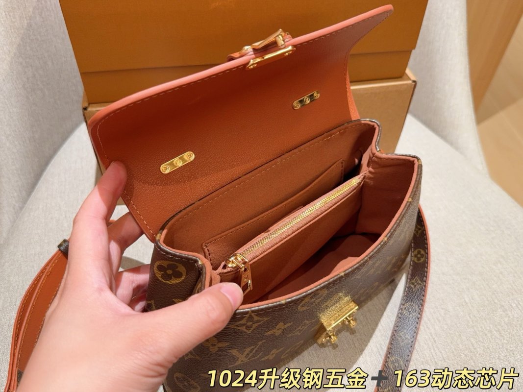 Louis Vuitton Madeleine BB Handbag - Monogram Canvas & Cognac Leather view