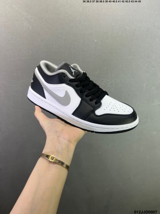 Jordan Air Jordan 1 Low Black White Grey view 4