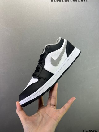 Jordan Air Jordan 1 Low Black White Grey view 5