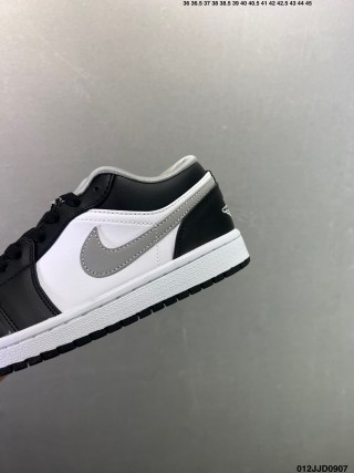 Jordan Air Jordan 1 Low Black White Grey view 8