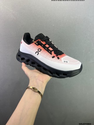 On Cloudtilt White Black Red Low-Top Running Shoe view 4