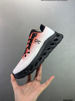 On Cloudtilt White Black Red Low-Top Running Shoe view 5