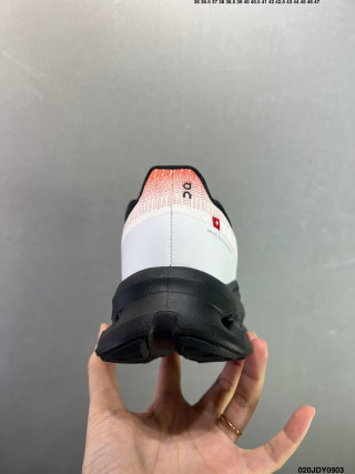 On Cloudtilt White Black Red Low-Top Running Shoe view 6