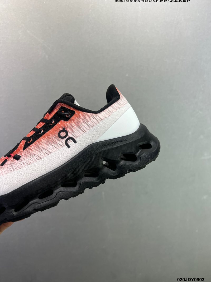 On Cloudtilt White Black Red Low-Top Running Shoe view