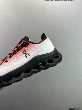 On Cloudtilt White Black Red Low-Top Running Shoe view 8