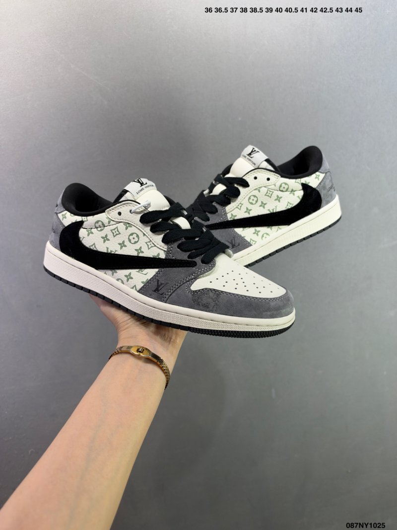 Jordan Air Jordan 1 Low Black Cream Custom Colorway view