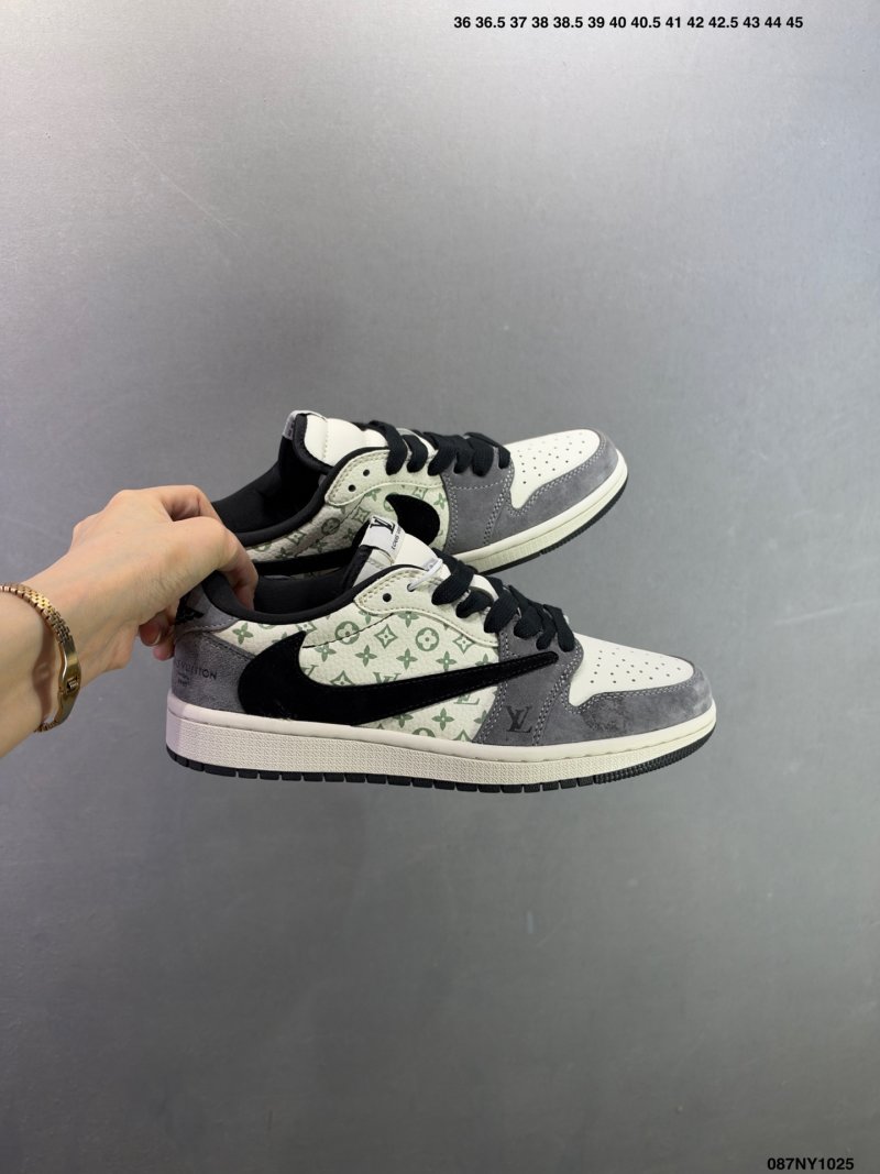 Jordan Air Jordan 1 Low Black Cream Custom Colorway view