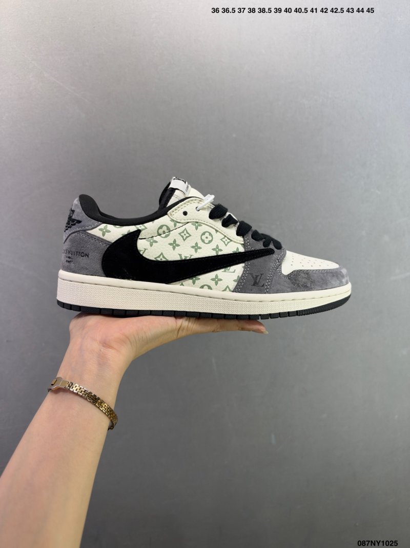 Jordan Air Jordan 1 Low Black Cream Custom Colorway view
