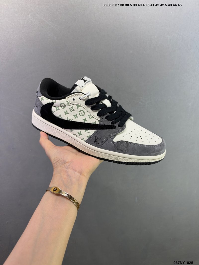 Jordan Air Jordan 1 Low Black Cream Custom Colorway view