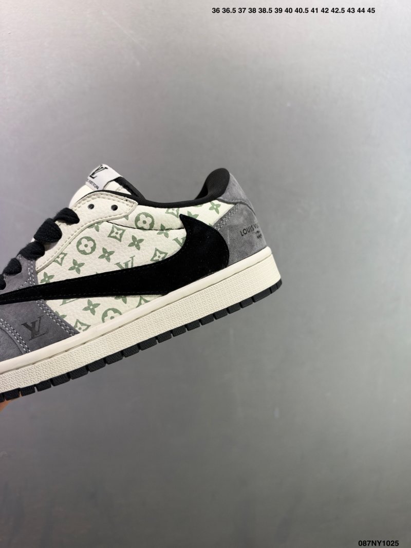 Jordan Air Jordan 1 Low Black Cream Custom Colorway view