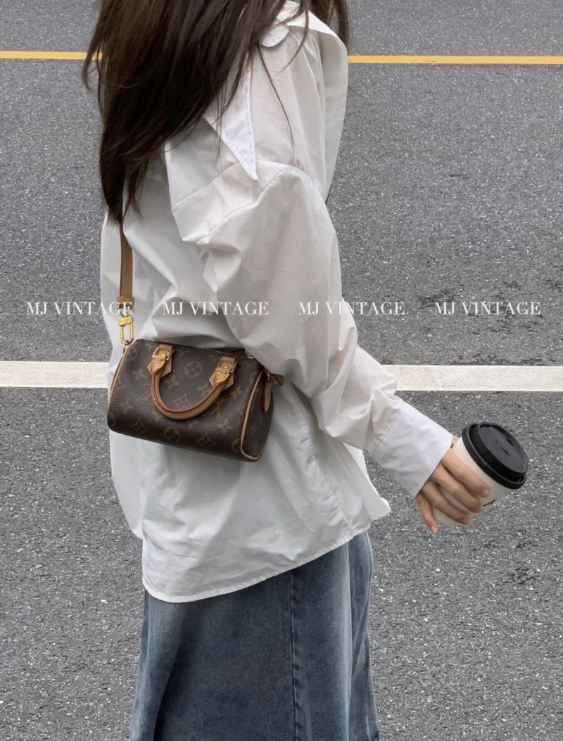 Louis Vuitton Nano Speedy Monogram Canvas Mini Bag