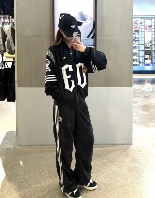 Chrome Hearts Gothic Logo Baseball Jacket Black White view 3