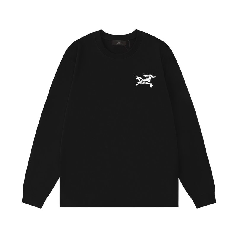 Arc'teryx Logo Print Long Sleeve T-Shirt Black