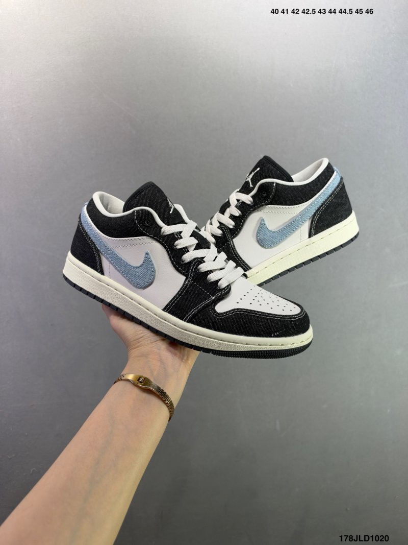Jordan Air Jordan 1 Low Black White University Blue view