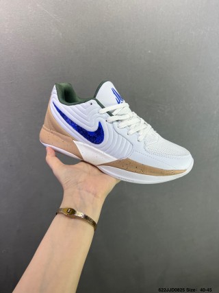 Nike Ja 2 Blue Purple White Gold Basketball Shoe view 4