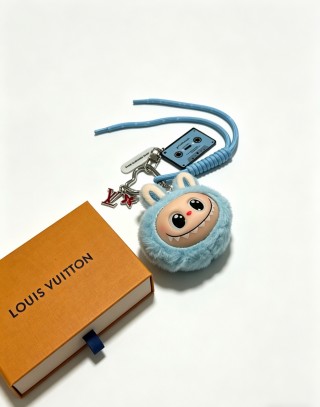 Louis Vuitton Anger Forest Blue Fuzzy Character Keychain Charm