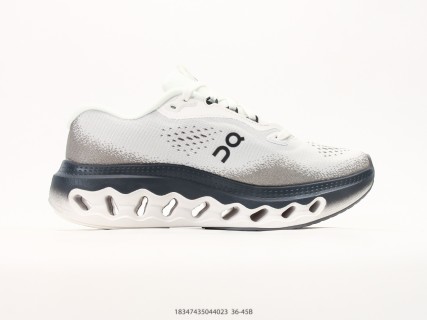 On Cloudmonster 3 White Navy Low-Top Running Shoe view 2