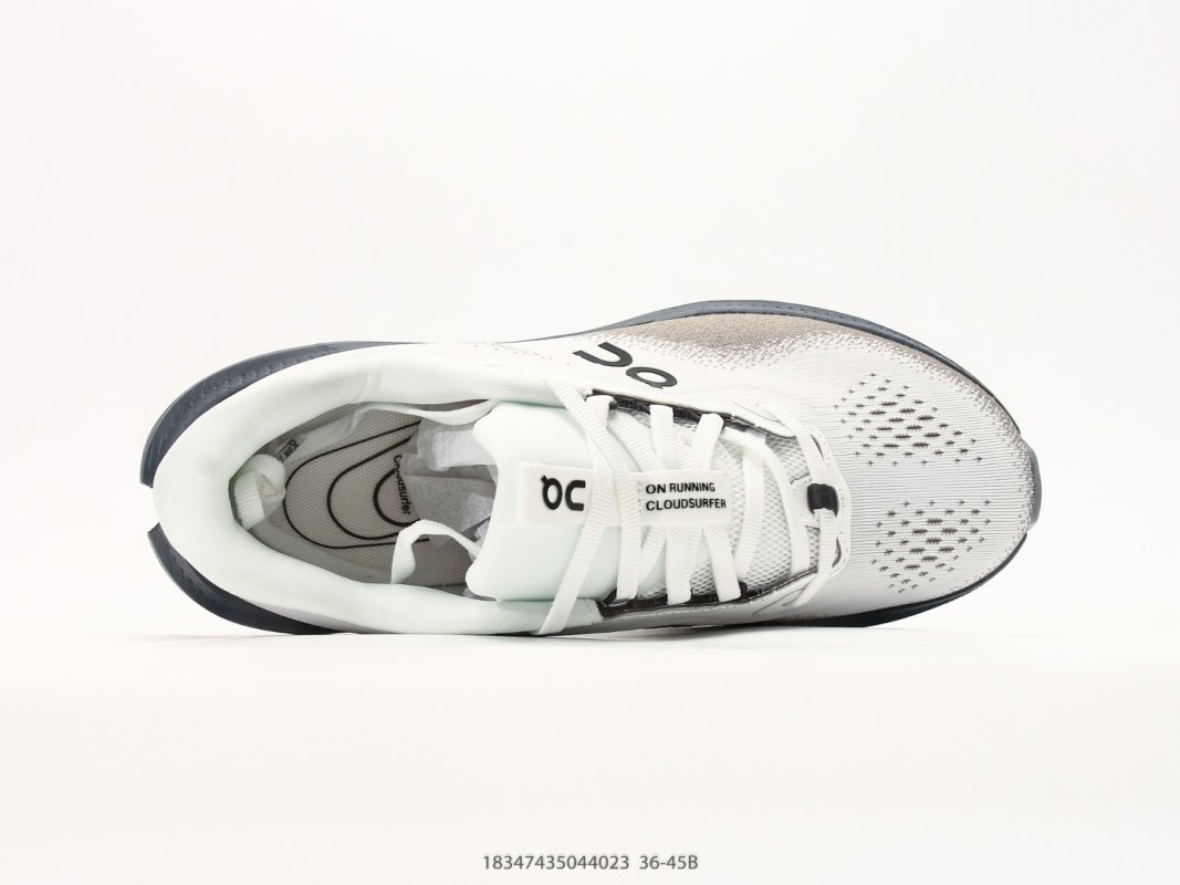On Cloudmonster 3 White Navy Low-Top Running Shoe view