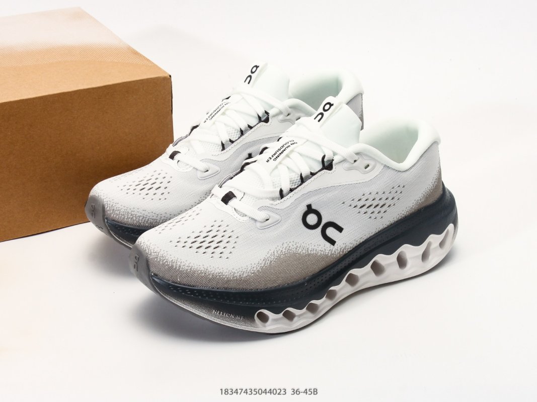 On Cloudmonster 3 White Navy Low-Top Running Shoe view