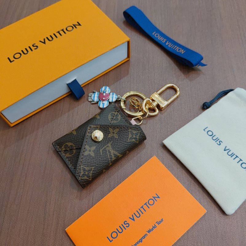 Louis Vuitton Monogram Canvas Key Pouch Charm - Gold Hardware