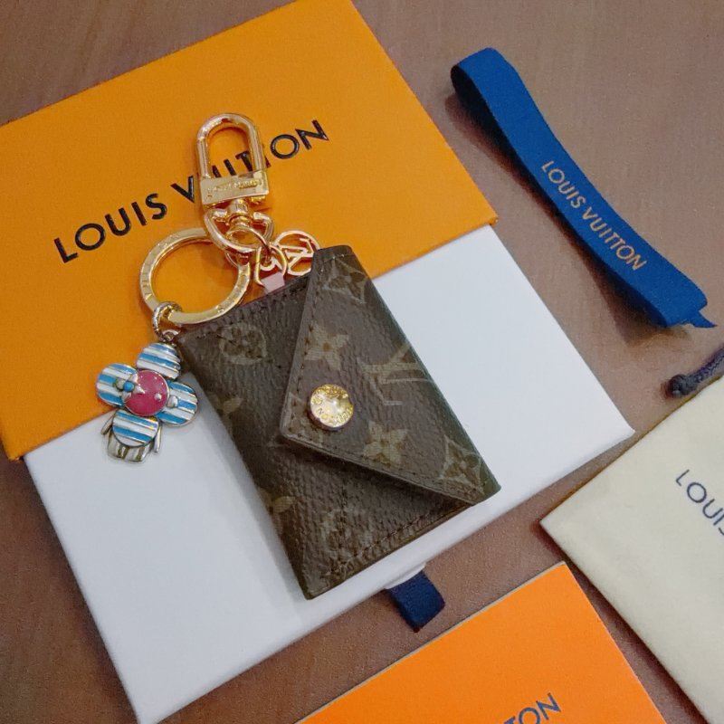 Louis Vuitton Monogram Canvas Key Pouch Charm - Gold Hardware view