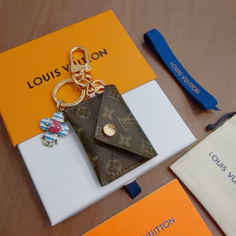 Louis Vuitton Monogram Canvas Key Pouch Charm - Gold Hardware view