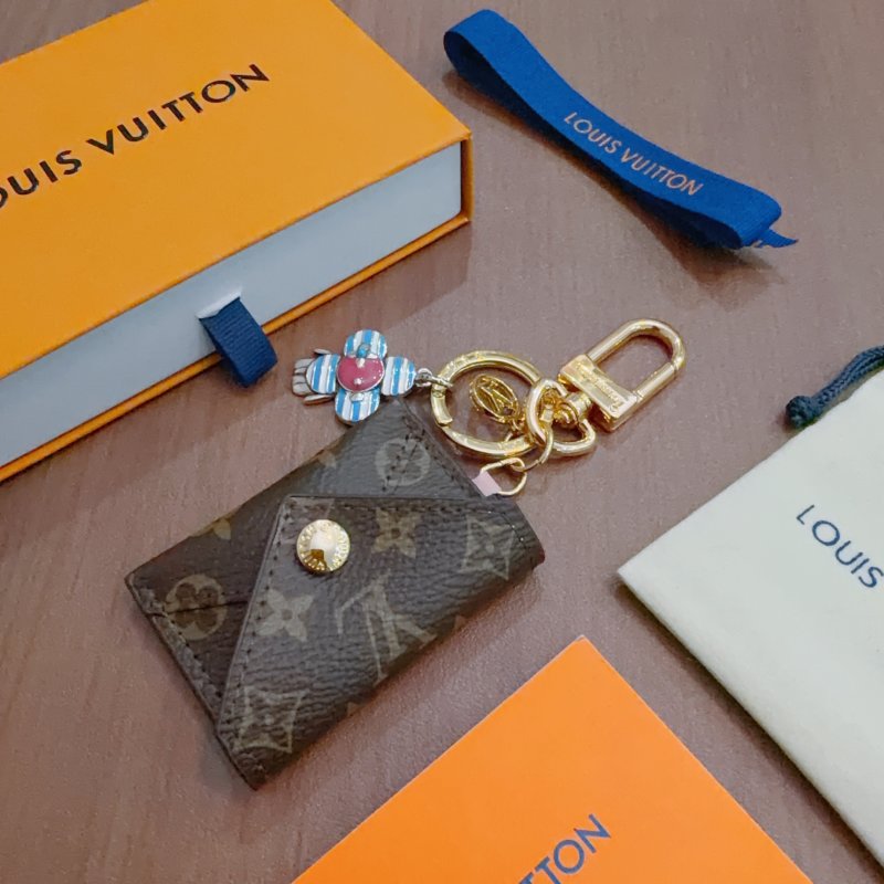 Louis Vuitton Monogram Canvas Key Pouch Charm - Gold Hardware view