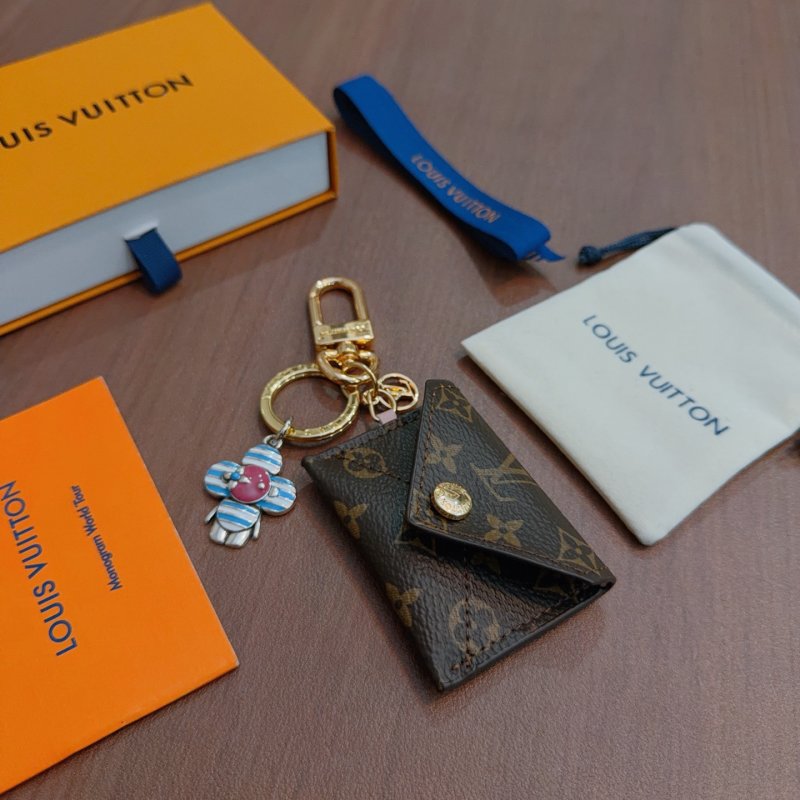 Louis Vuitton Monogram Canvas Key Pouch Charm - Gold Hardware view