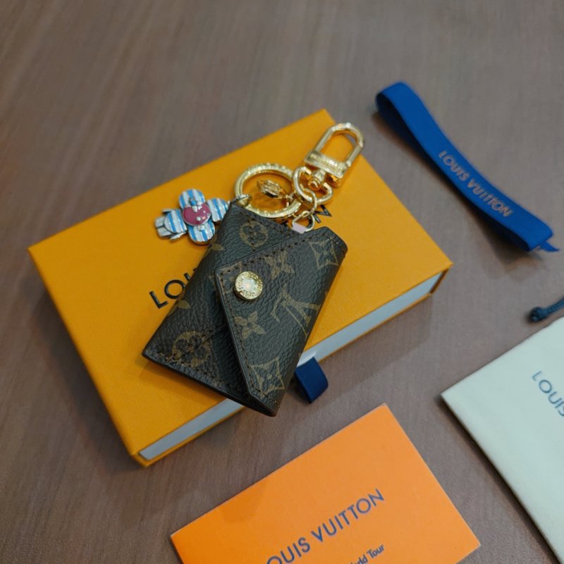 Louis Vuitton Monogram Canvas Key Pouch Charm - Gold Hardware view