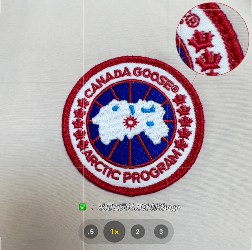 Canada Goose Arctic Program Embroidered Patch Red White