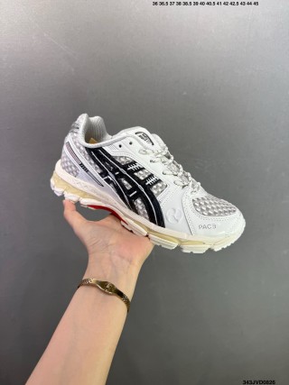 Asics Gel-Kayano 12.1 White Black Yellow UA Replica view 4